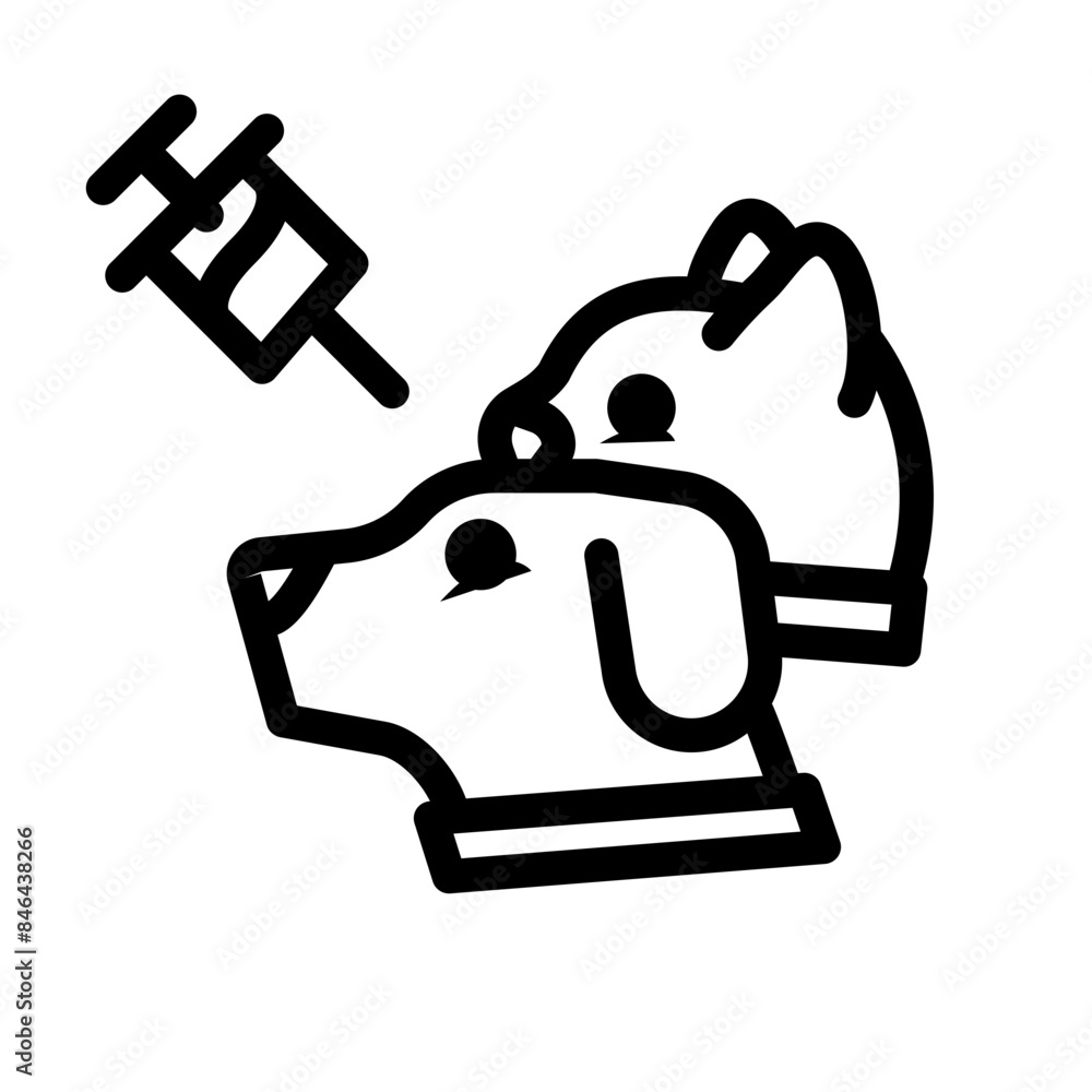 animal vaccine icon animal vaccine icon
