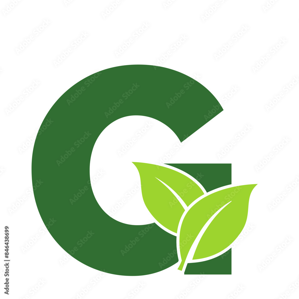 Obraz premium Leaf Letter G