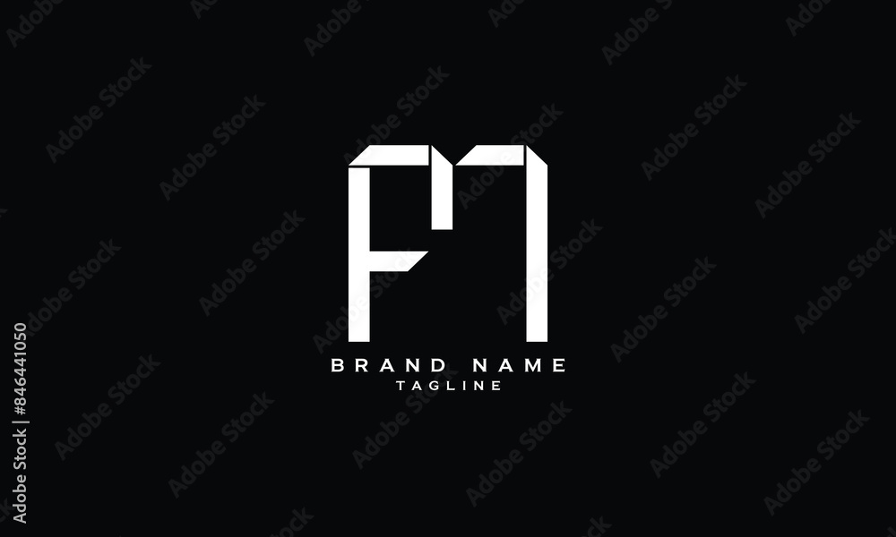 FM, MF, Abstract initial monogram letter alphabet logo design FM, MF, Abstract initial monogram letter alphabet logo design