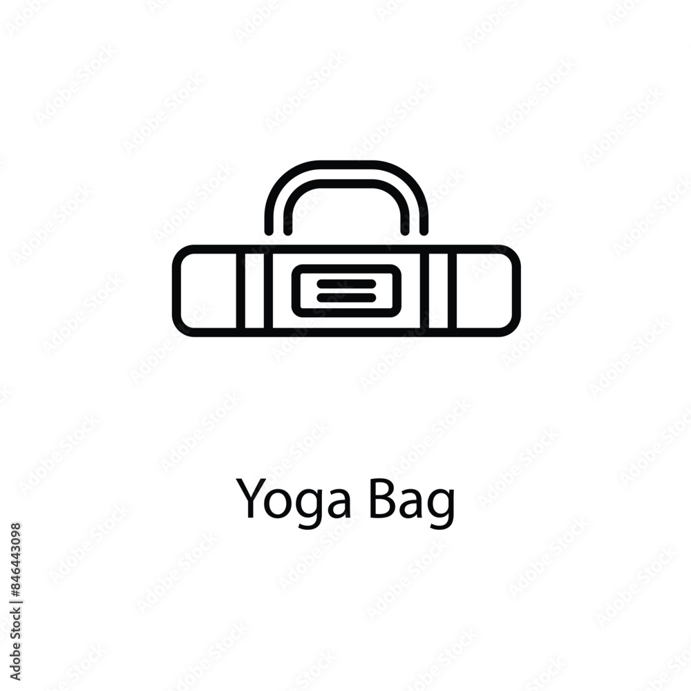 Yoga Bag vector icon Yoga Bag vector icon