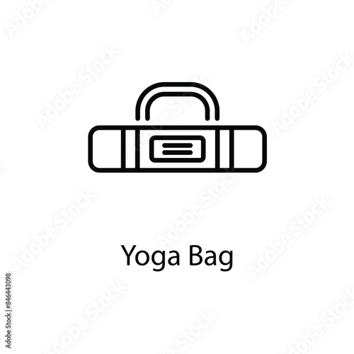 Yoga Bag vector icon