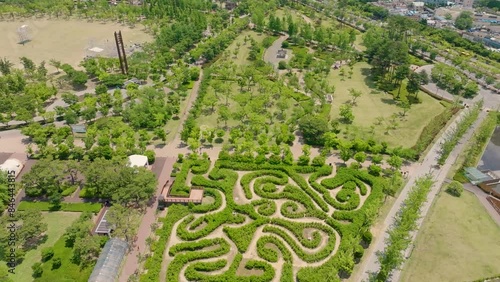 Busan citizenpark park 4K drone