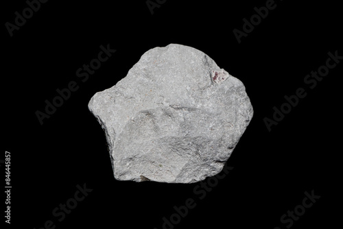 Canvas Print Natural rough kaolinite (kaolin) ore on dark background