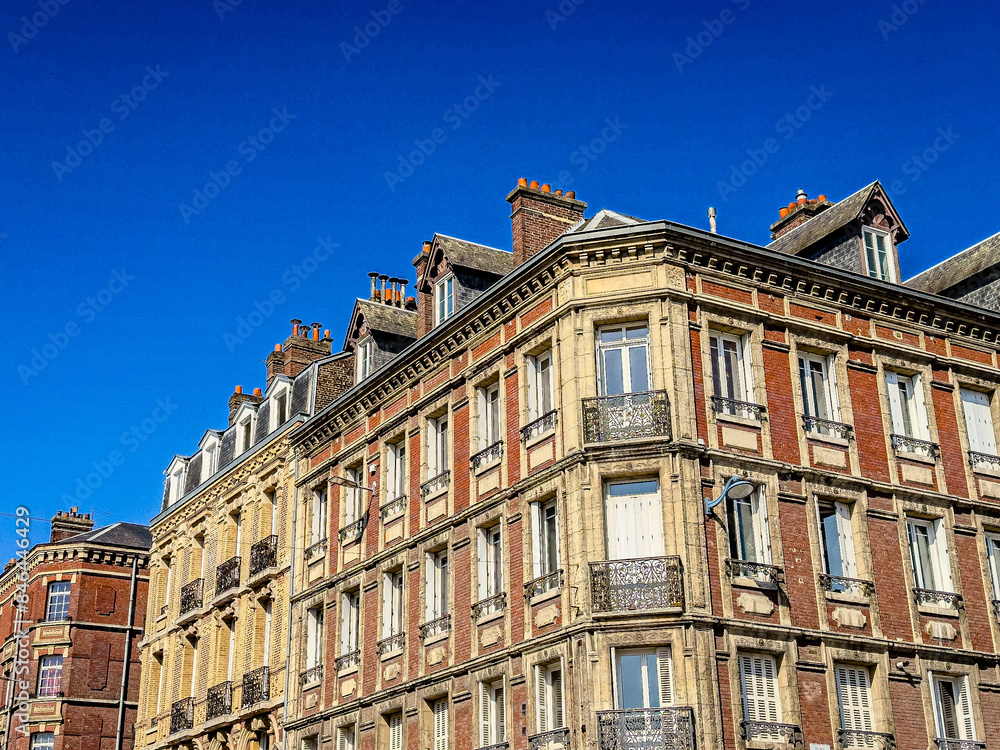 Fototapeta premium Cultural Heritage Explored: Roaming Through Rouen’s Timeless Street Scenes