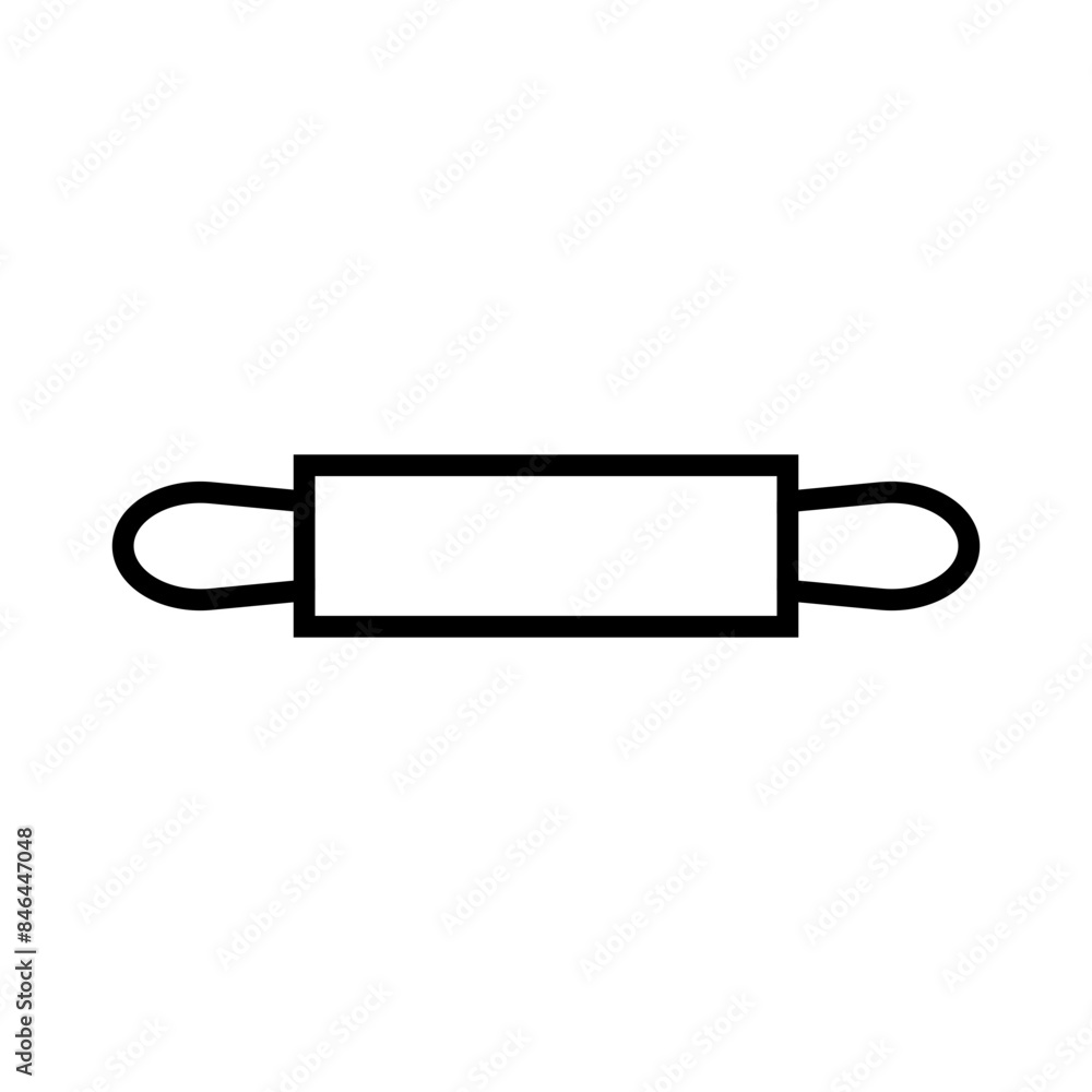 Rolling Pin Icon Perfect for Baking and Culinary Illustrations Rolling Pin Icon Perfect for Baking and Culinary Illustrations