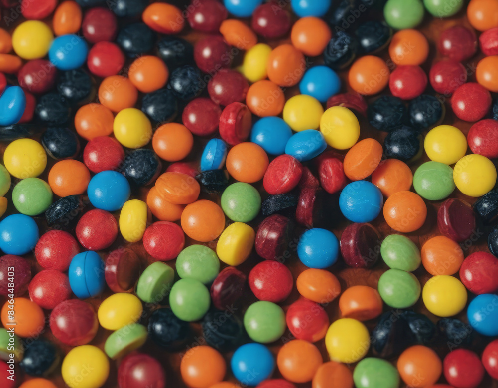 Un sacco di caramelle rotonde colorate, ciascuna con una lucentezza irresistibile.
Un sacco di caramelle rotonde colorate, ciascuna con una lucentezza irresistibile.