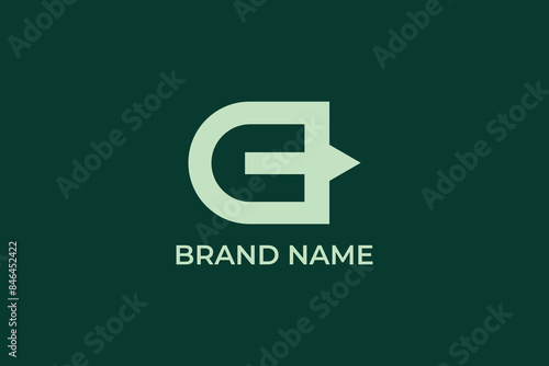 letter DC or CD iconic modern logo, letter CD speed logo, letter D Fast Play Logo, Speed velocity rapid logo design, rocket launching logo, logomark