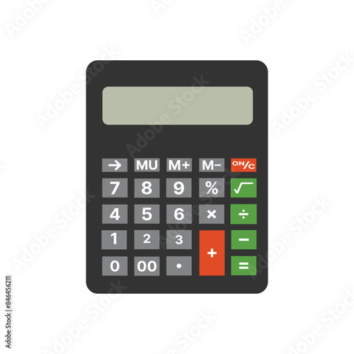 Classic Calculator Designs in Vector isolated on white.