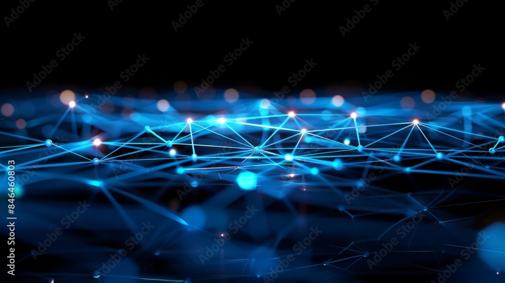 Abstract Neural Network Connections, Generative AI Abstract Neural Network Connections, Generative AI