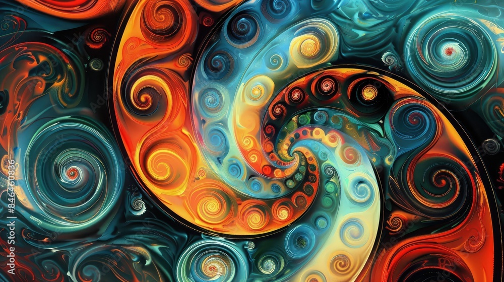 Mesmerizing swirls of abstract patterns Mesmerizing swirls of abstract patterns