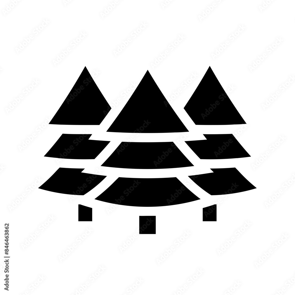 Fototapeta premium forest outline