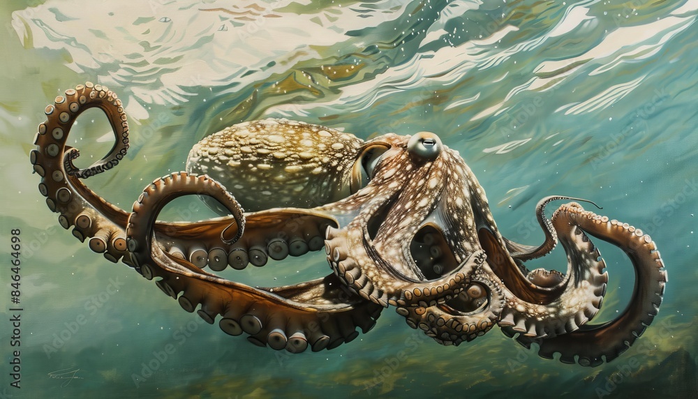 Gliding in the Shallows: The Common Octopus (Octopus vulgaris) in ar 7:4 Gliding in the Shallows: The Common Octopus (Octopus vulgaris) in ar 7:4