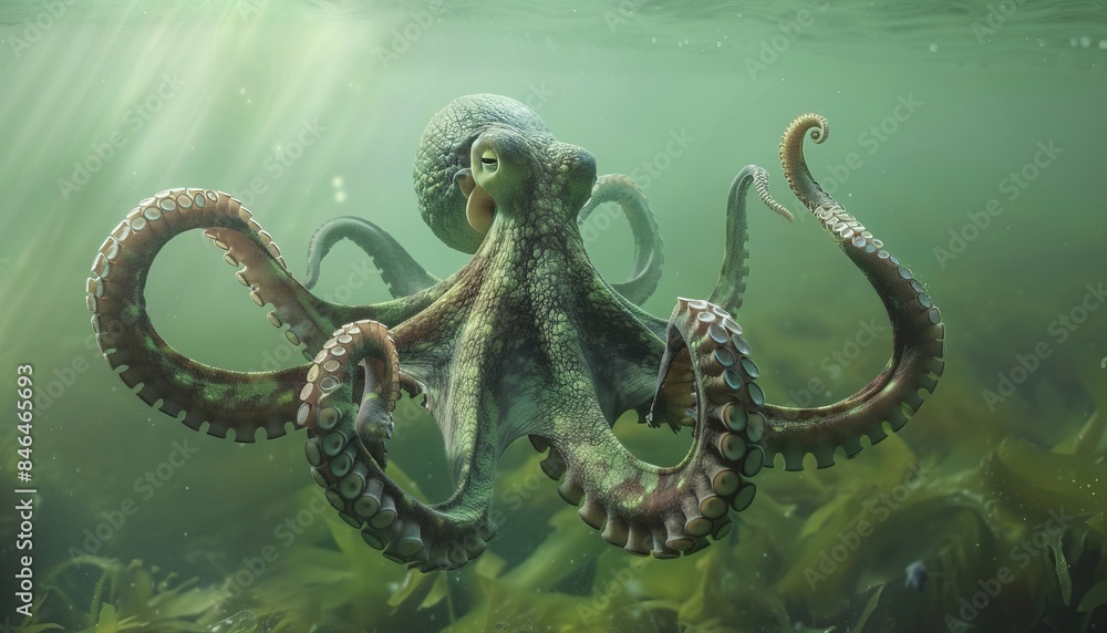 The Agile Common Octopus: A Dynamic Wildlife Creature The Agile Common Octopus: A Dynamic Wildlife Creature