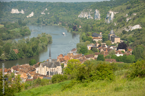 The Village or Town of Les Andelys in the Normandy Region of France
