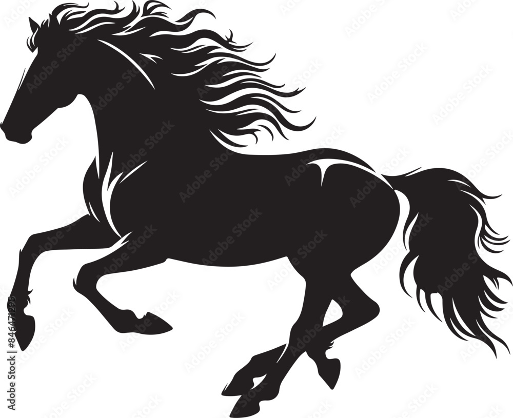 Horse Silhouette Vector Illustration Artwork Horse Silhouette Vector Illustration Artwork
