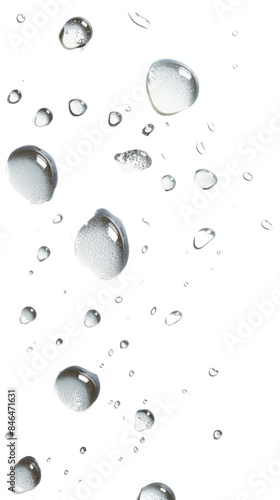 Wallpaper Mural Close-up of water droplets on a transparent surface, creating a refreshing and soothing atmosphere, perfect for backgrounds and designs. Torontodigital.ca