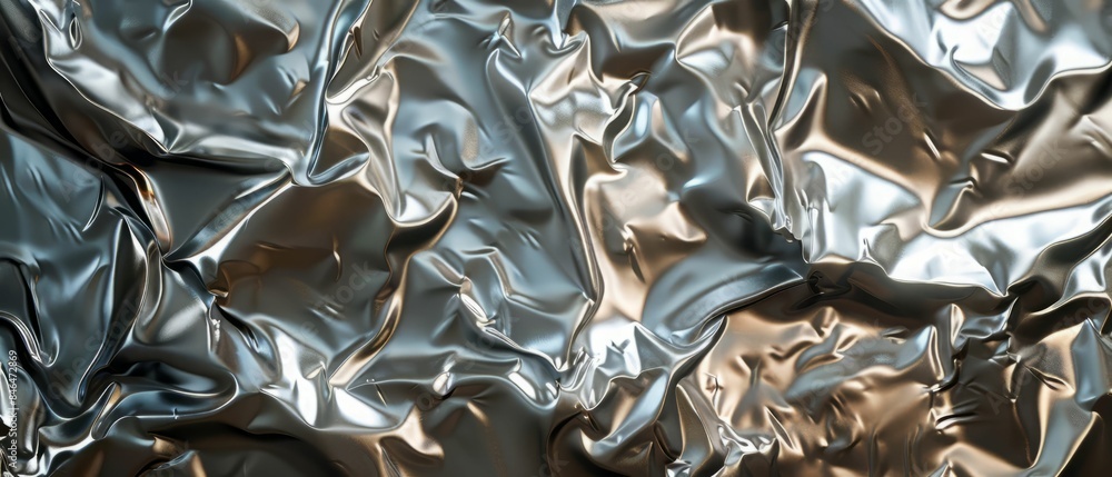 Abstract Silver Crinkled Background. Abstract Silver Crinkled Background.