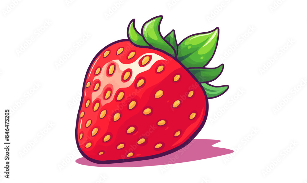 Strawberry vector flat minimalistic isolated vector style illustration Strawberry vector flat minimalistic isolated vector style illustration