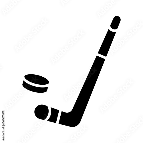 Photography Hockey stick with puck icon