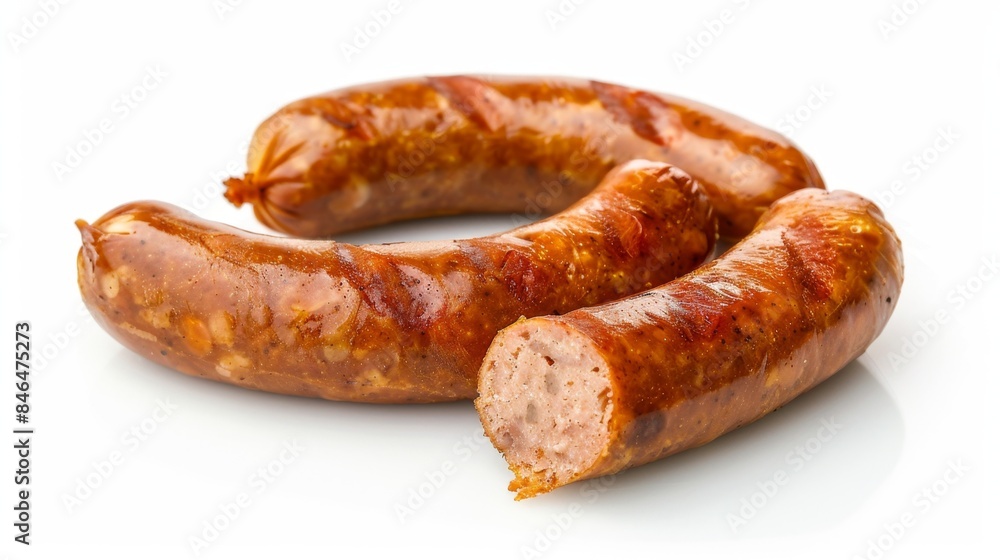 Appetizing Grilled Sausages - Generative AI Appetizing Grilled Sausages - Generative AI