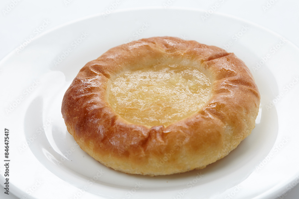 sweet bun on the white sweet bun on the white
