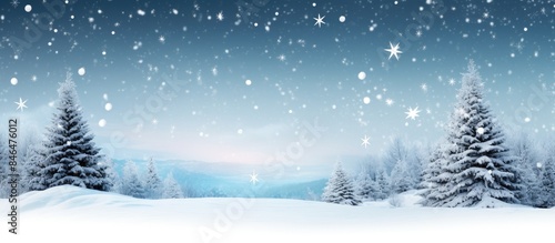 Wallpaper Mural Christmas banner with a panoramic background providing ample copy space for images Torontodigital.ca