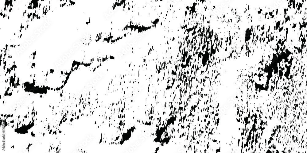 Dirt messy splash overlay and Black and white Dust overlay distress grungy effect paint. Black and white grunge seamless texture. Dust and scratches grain texture on white and black background.