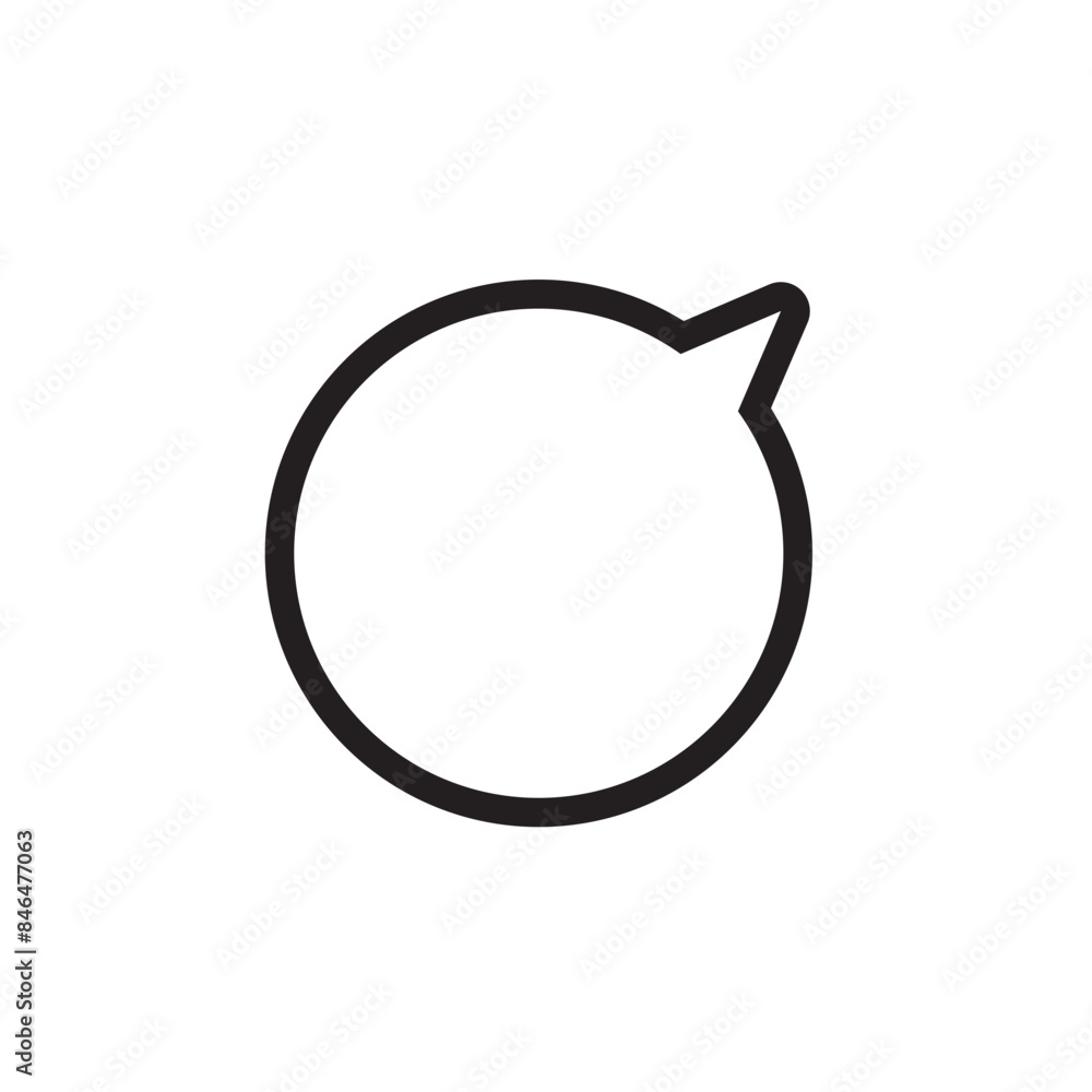 丸いふきだし 右上 モノクロ 白黒 線画 シンプル イラスト 素材 丸いふきだし 右上 モノクロ 白黒 線画 シンプル イラスト 素材