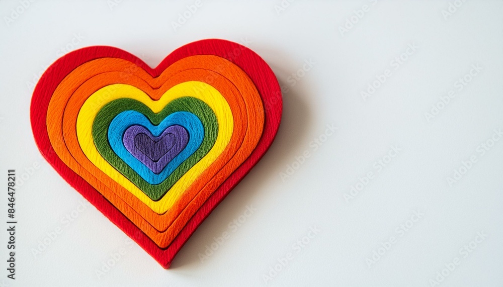 heart shaped rainbow made of wood heart shaped rainbow made of wood