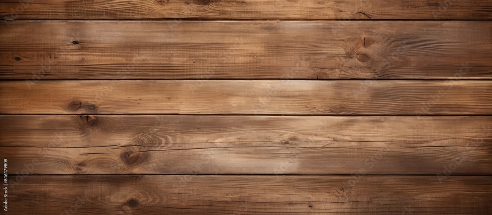 Naklejka premium Copy space image of a textured background and banner created with long wood planks