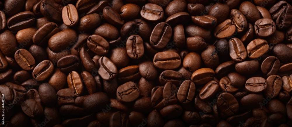 Copy space image of a background consisting of raw coffee beans Copy space image of a background consisting of raw coffee beans