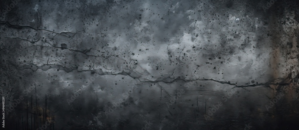Fototapeta premium Black grunge background with scratched texture Copy space image