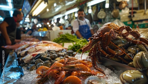 A Taste of the Sea: Exploring Fish and Seafood at the Vucciria Market in Palermo, Sicily photo