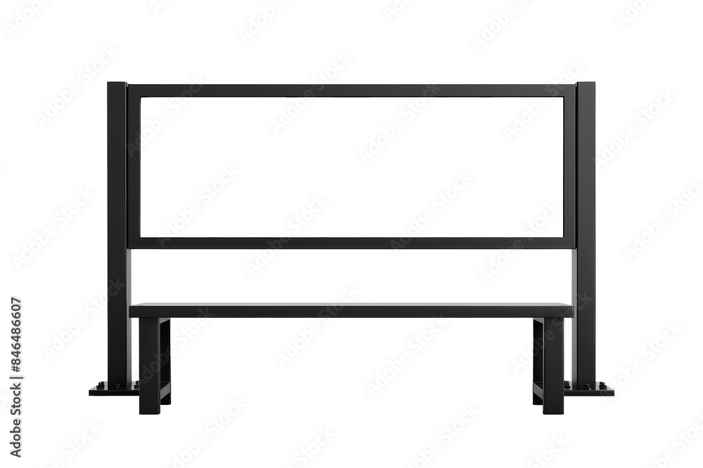 Blank billboard with stand, isolated on transparent background Blank billboard with stand, isolated on transparent background