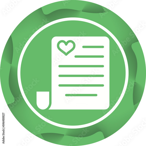 Love poem Vector Icon