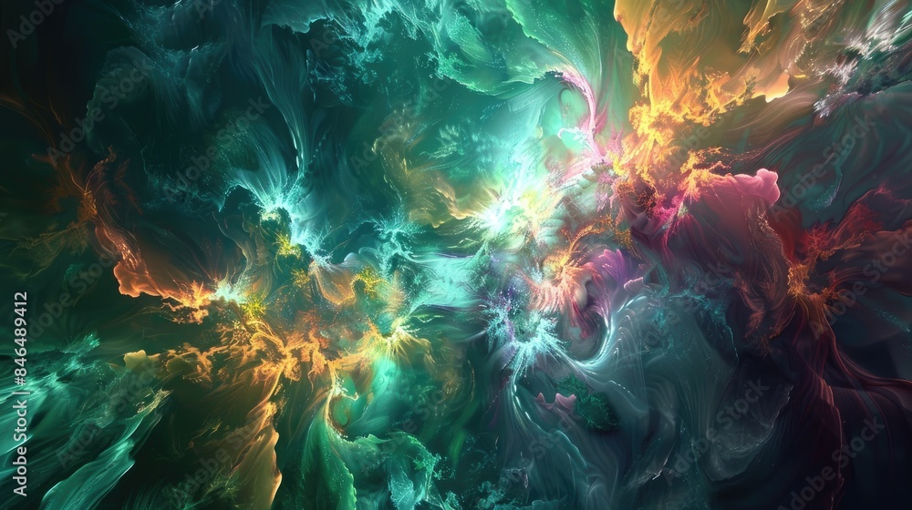 Fractal background abstractized Fractal background abstractized