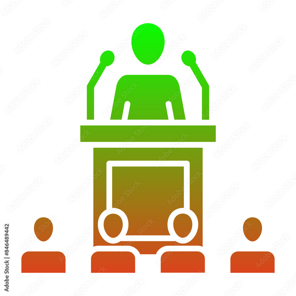 Fototapeta premium Conference Icon