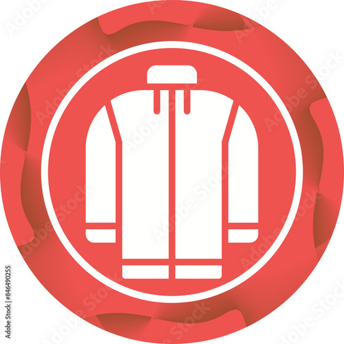 Fleece jacket Vector Icon