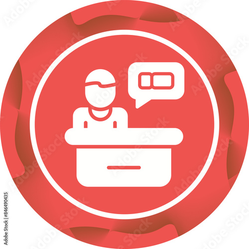 Support Ticket Vector Icon
