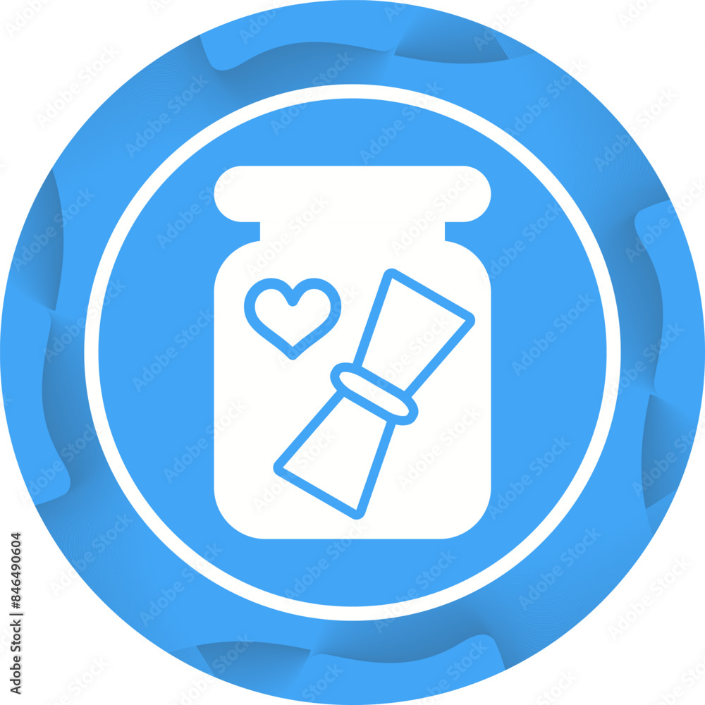 Love letter in a bottle Vector Icon Love letter in a bottle Vector Icon