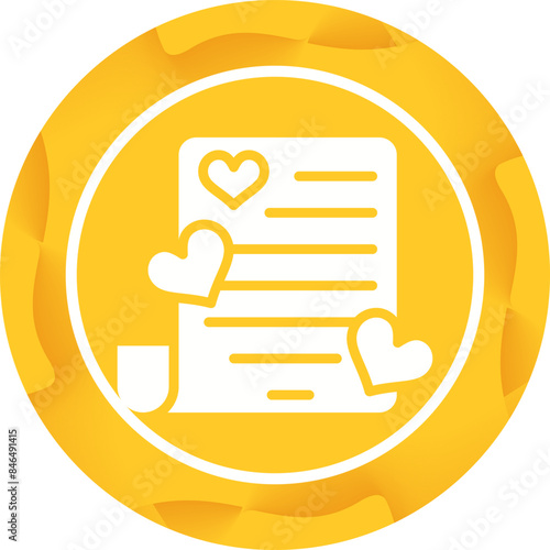 Romantic poem Vector Icon