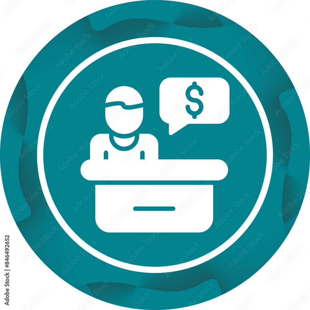 Fundraising Officer Vector Icon Fundraising Officer Vector Icon