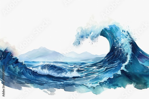 Ocean Wave Illustration