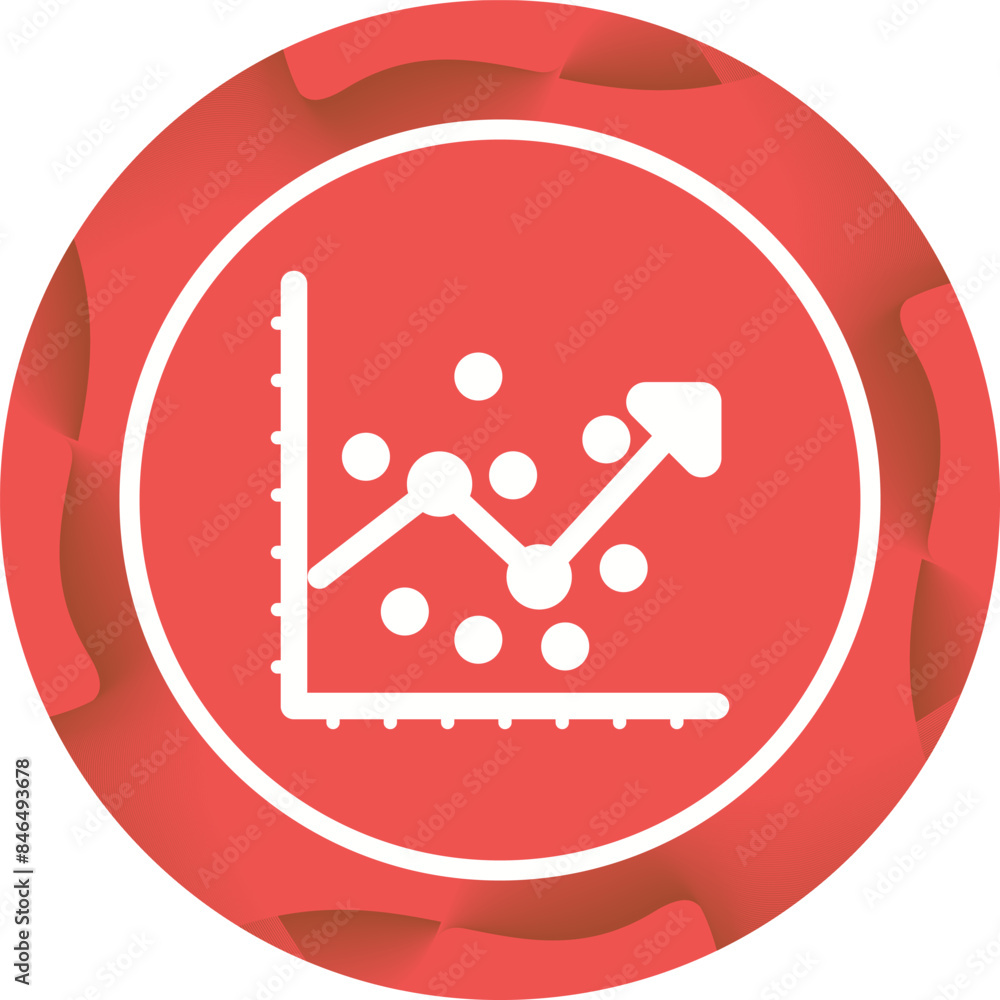Regression Analysis Vector Icon Regression Analysis Vector Icon