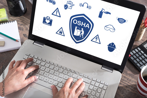 Osha concept on a laptop screen
