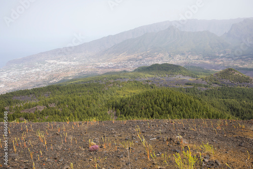 Scene of the Birigoyo peak, La Palma Island, Canary Islands. photo