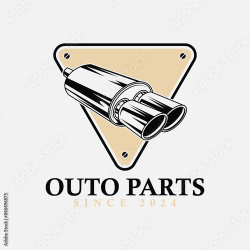 auto parts vector design logo