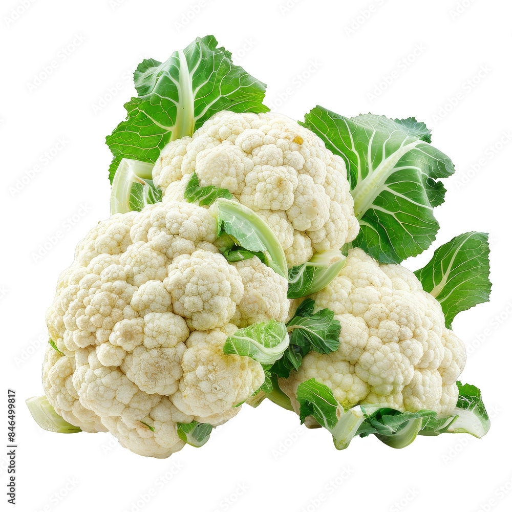 Cauliflower Isolated on a Transparent Background Cauliflower Isolated on a Transparent Background