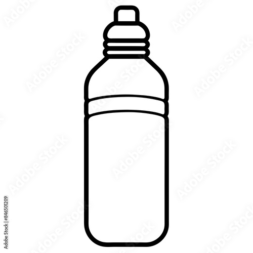  plastic bottle with water. Pure mineral drinking water in glass cup and jug. Vector illustration