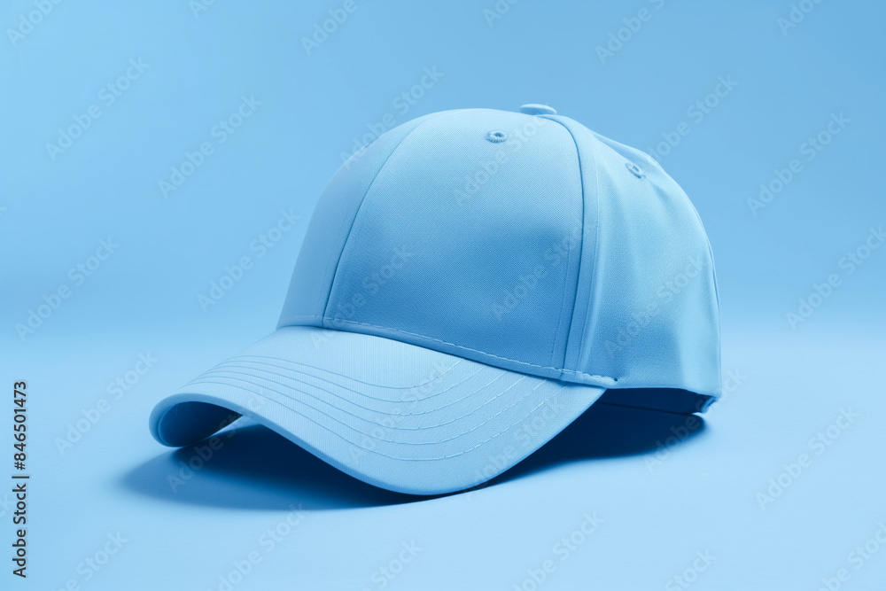 Blue Baseball Cap Mockup on Minimalist Blue Background: Empty Cap Mockup for Logo Placement - Blank Cap for Branding, Sportswear, and Fashion Design - Simple and Clean Product Display Blue Baseball Cap Mockup on Minimalist Blue Background: Empty Cap Mockup for Logo Placement - Blank Cap for Branding, Sportswear, and Fashion Design - Simple and Clean Product Display